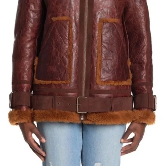 Free People We the Free Maverick Shearling Jacket XS